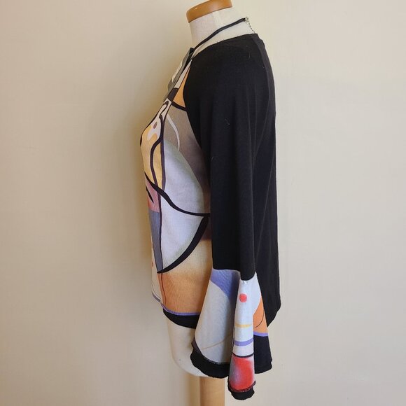 Funsport Unique  Inspired Bell Sleeve Sweater - Picture 4 of 7